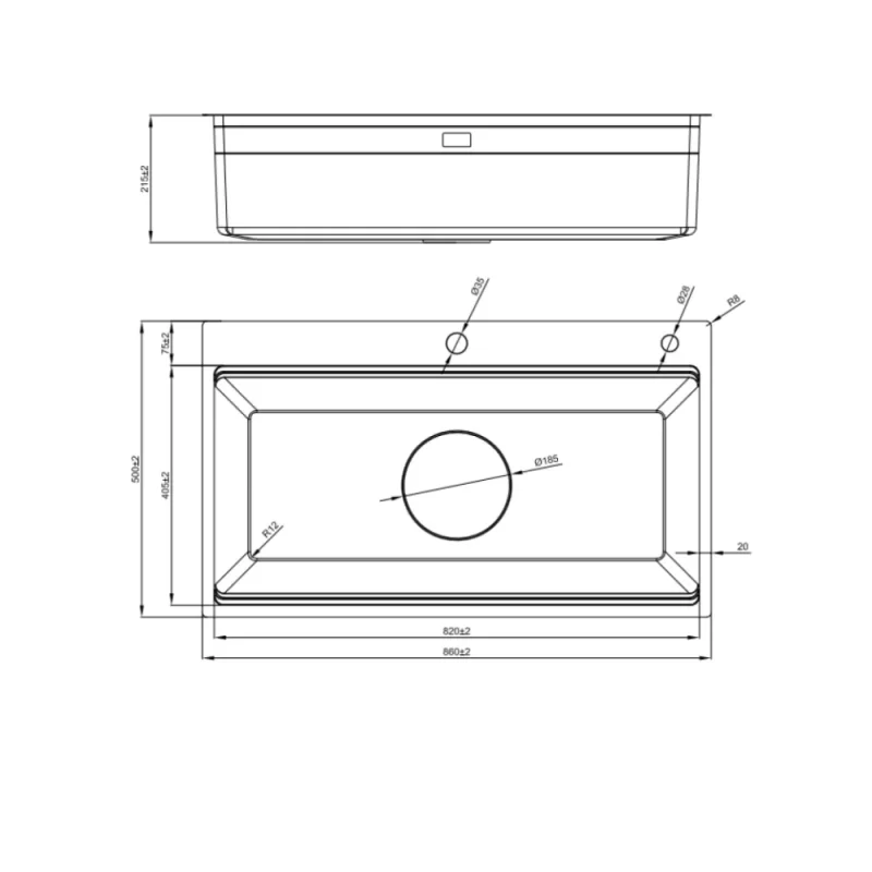 Chậu rửa bát NoBiNox LIRA NJ564D 21 Chậu rửa bát NoBiNox LIRA NJ564D
