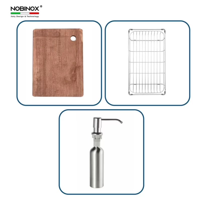 Chậu rửa bát NoBiNox LUMIA NJ507D - chau rua bat nobinox lumia nj507d 17