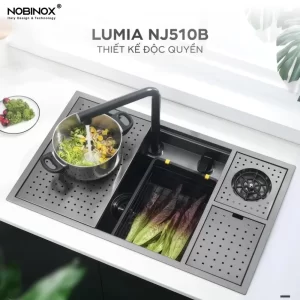 Chậu rửa bát NoBiNox LUMIA NJ510B - chau rua bat nobinox lumia nj510b 4