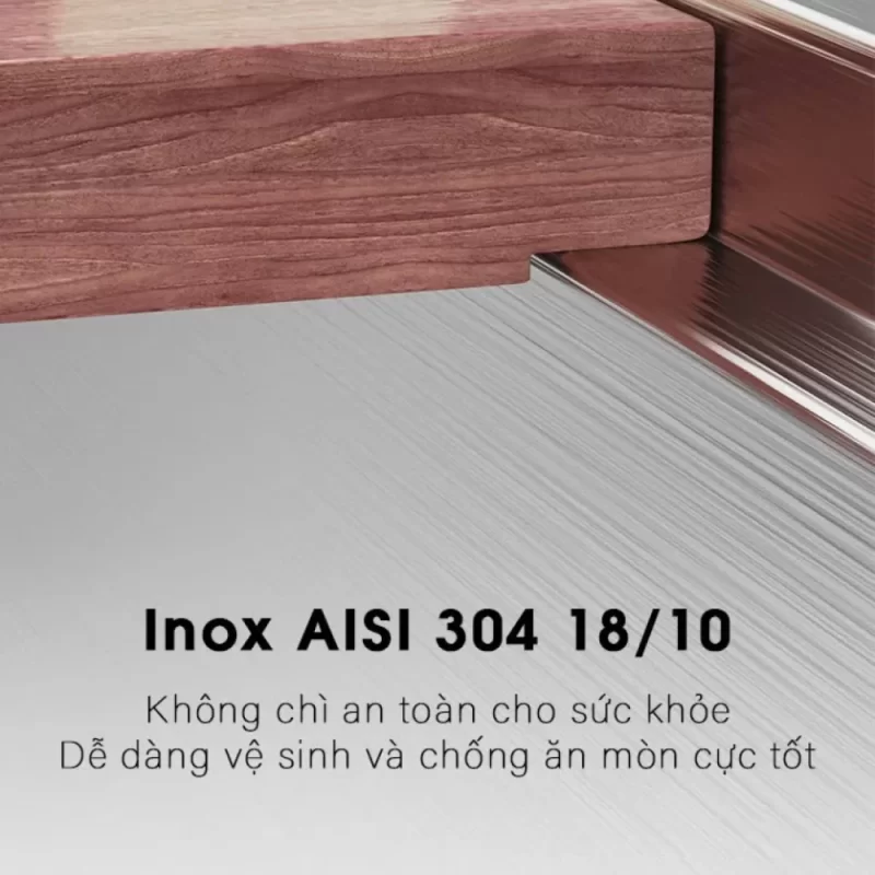 Chậu rửa bát NoBiNox LUMIA NJ558B 18 Chậu rửa bát NoBiNox LUMIA NJ558B