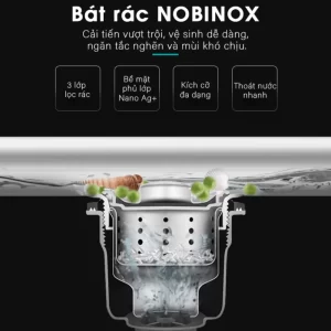 Chậu rửa bát NoBiNox LUMIA NJ558B - chau rua bat nobinox lumia nj558b 9
