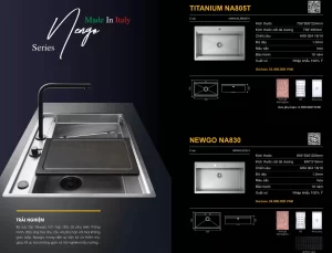 Chậu rửa bát NoBiNox NEWGO NA830 00008ALGI81 - chau rua bat nobinox newgo na830 00008algi81 1