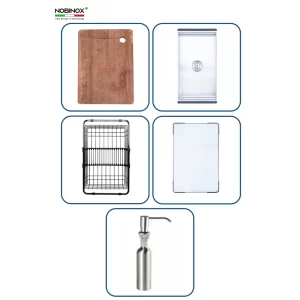 Chậu rửa bát NoBiNox RAZIA NJ575 - chau rua bat nobinox razia nj575 3