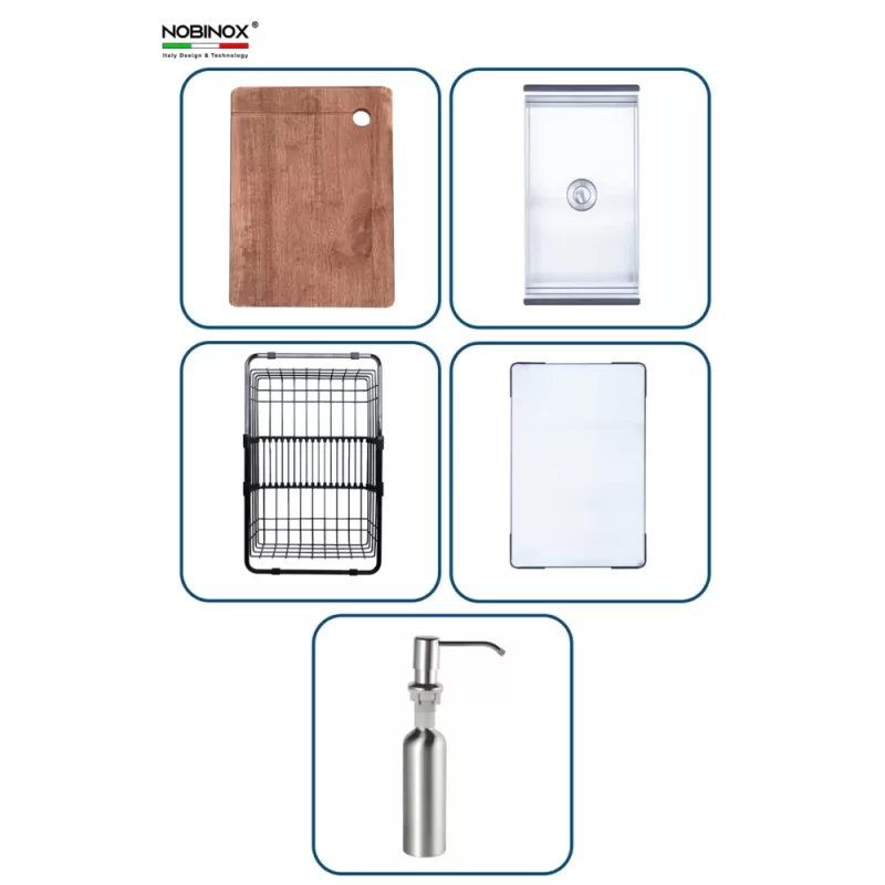Chậu rửa bát NoBiNox RAZIA NJ575 - chau rua bat nobinox razia nj575 3