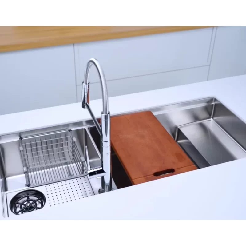 Chậu rửa bát NoBiNox RAZIA NJ577 34 Chậu rửa bát NoBiNox RAZIA NJ577