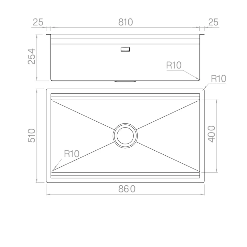 Chậu rửa bát NoBiNox TITANIUM NA885U 00008PI814025 - chau rua bat nobinox titanium na885u 00008pi814025 3