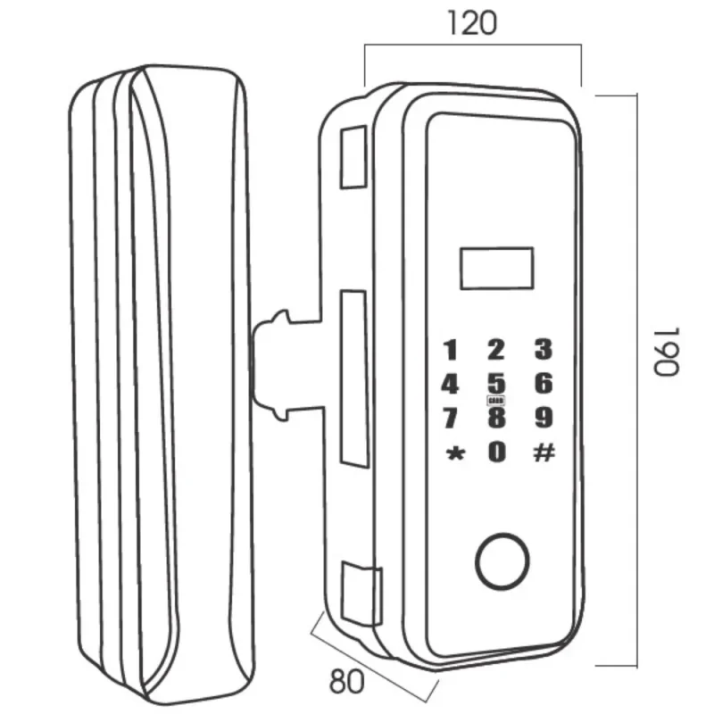Khóa cửa kính Kassler KL-589 APP, REMOTE tiêu chuẩn Đức 16 Khóa cửa kính Kassler KL-589 APP, REMOTE tiêu chuẩn Đức