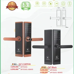 Khóa vân tay Kassler KL-567 Copper App tiêu chuẩn Đức - khoa van tay kassler kl 567 copper app 2