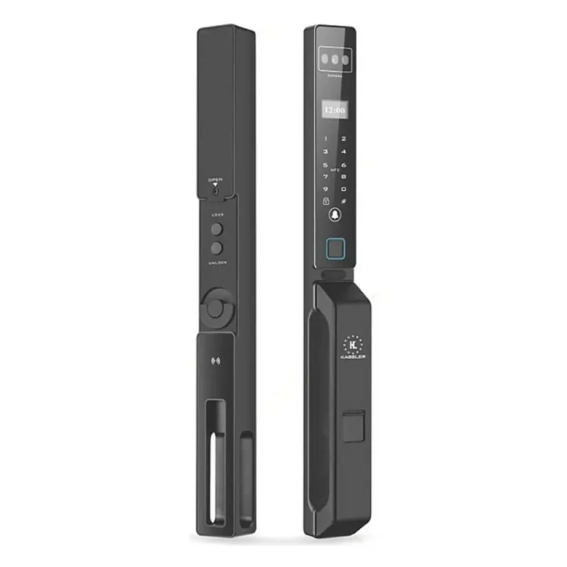 Khóa vân tay cửa nhôm Kassler KL-599 CNC-VF Black App tiêu chuẩn Đức - khoa van tay kassler kl 599 cnc vf black 2