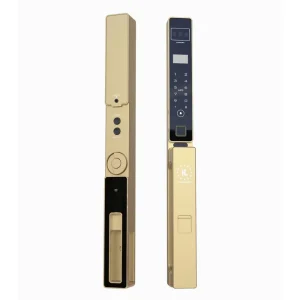Khóa vân tay cửa nhôm Kassler KL-599 CNC-VF Champagne Gold App tiêu chuẩn Đức