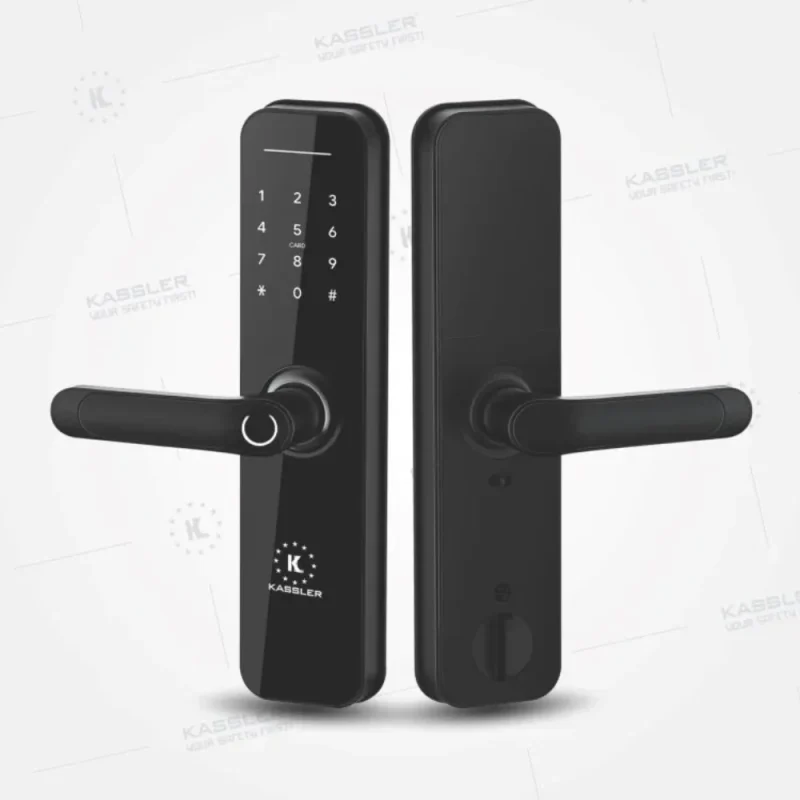 Khóa vân tay Kassler KL-668 BLACK APP, Remote tiêu chuẩn Đức - khoa van tay kassler kl 668 black 1