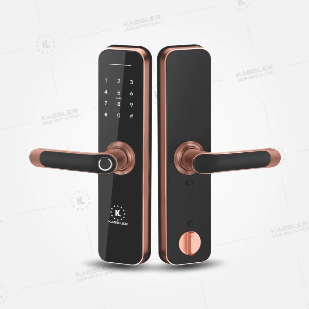 Khóa vân tay Kassler KL-668 RED BRONZE APP, Remote tiêu chuẩn Đức