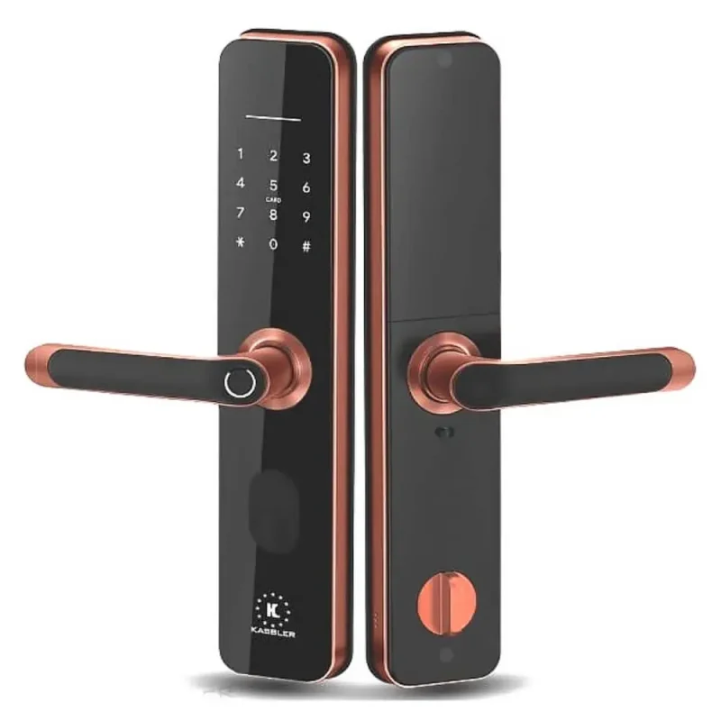 Khóa vân tay Kassler KL-696 RED BRONZE APP, Remote tiêu chuẩn Đức - khoa van tay kassler kl 696 red bronze