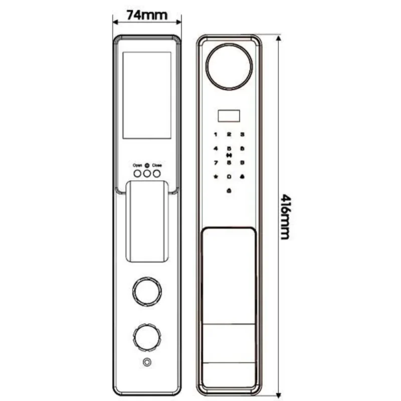 Khóa vân tay Kassler KL-809 CNC Copper App tiêu chuẩn Đức 11 Khóa vân tay Kassler KL-809 CNC Copper App tiêu chuẩn Đức