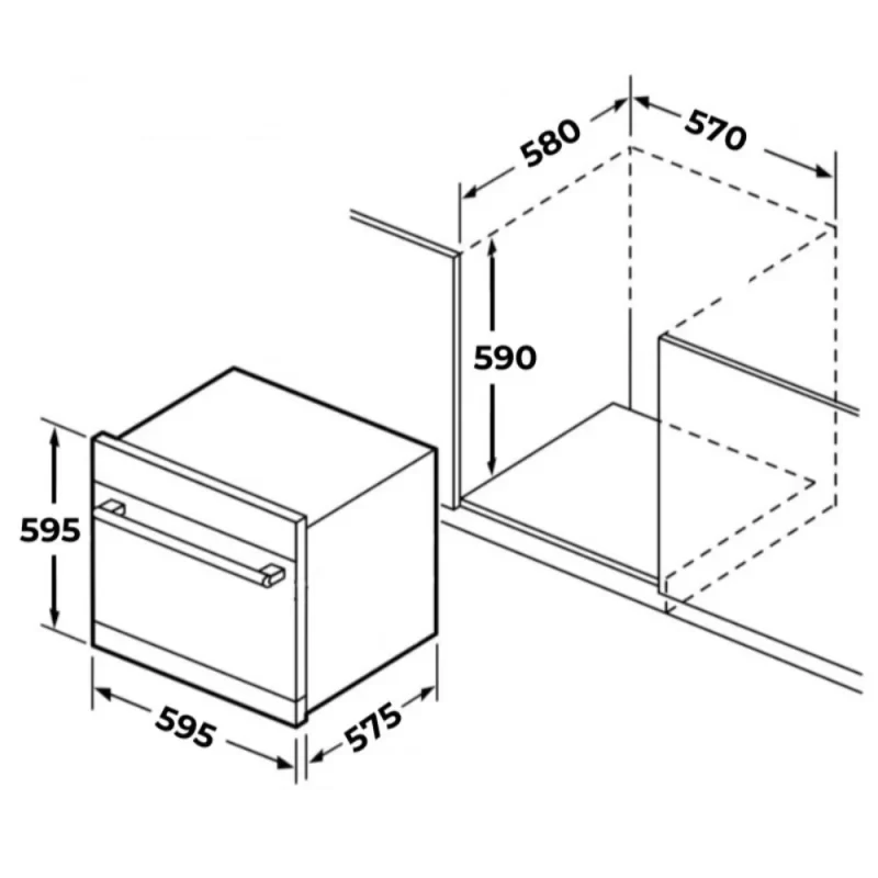 Lò nướng âm tủ GrandX GX75V9 - lo nuong am tu grandx gx75v9 3