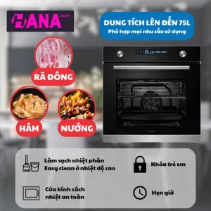 Lò nướng âm tủ GrandX GX75V9 - lo nuong am tu grandx gx75v9 7