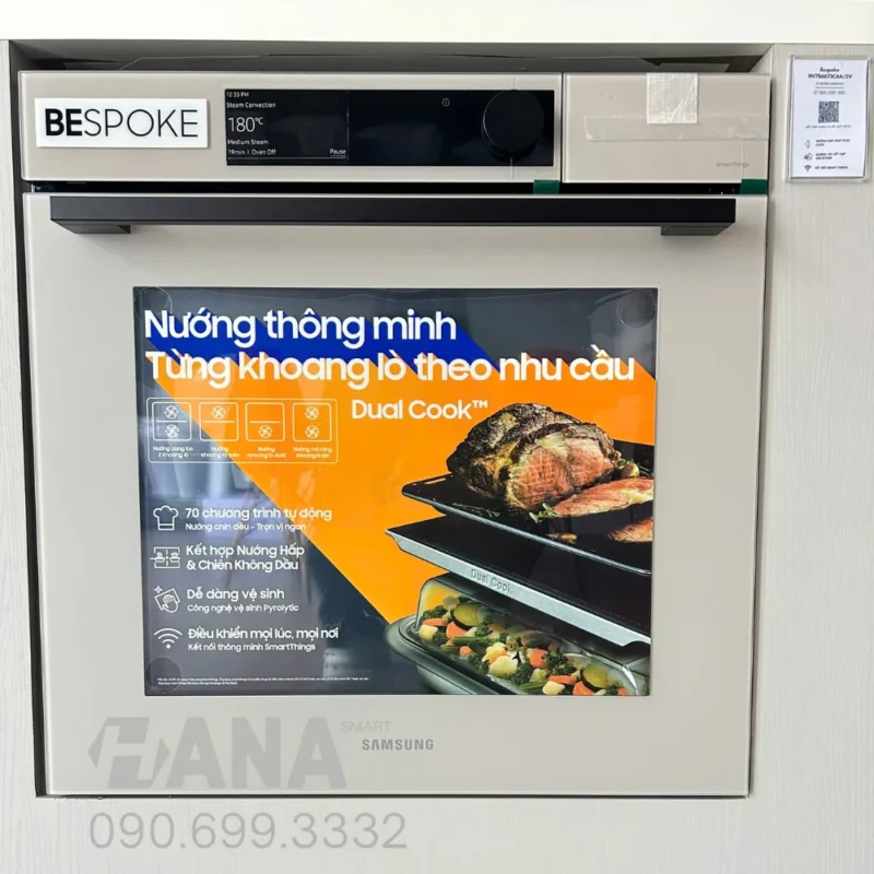 Lò nướng Bespoke Samsung NV7B6675CAA/SV - lo nuong bespoke samsung nv7b6675caa sv anhthucte 1