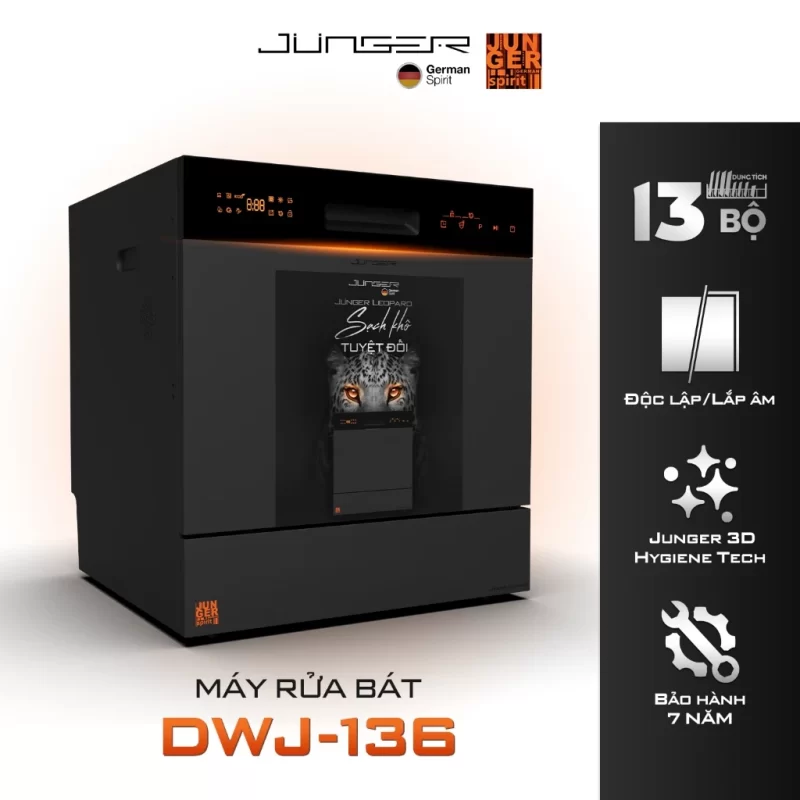 Máy rửa bát Junger Leopard DWJ-136-VG 20 Máy rửa bát Junger Leopard DWJ-136-VG