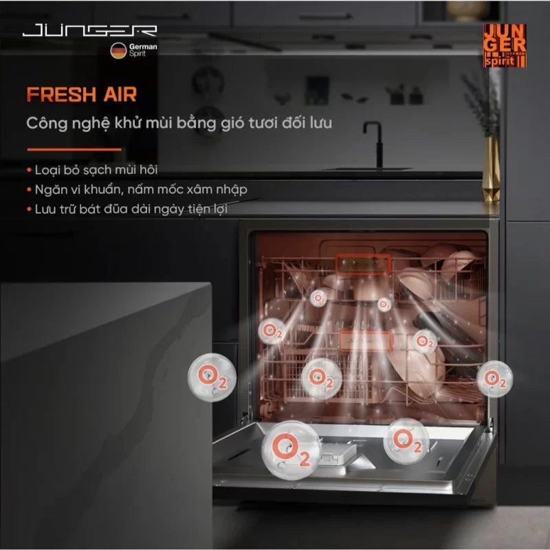 Máy rửa bát Junger Leopard DWJ-136-VG 23 Máy rửa bát Junger Leopard DWJ-136-VG