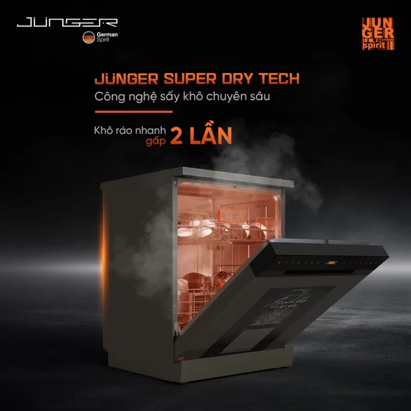 Máy rửa bát Junger Leopard DWJ-163-MS - may rua bat junger leopard dwj 163 ms 3