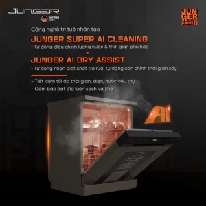 Máy rửa bát Junger Leopard DWJ-163-MS - may rua bat junger leopard dwj 163 ms 6