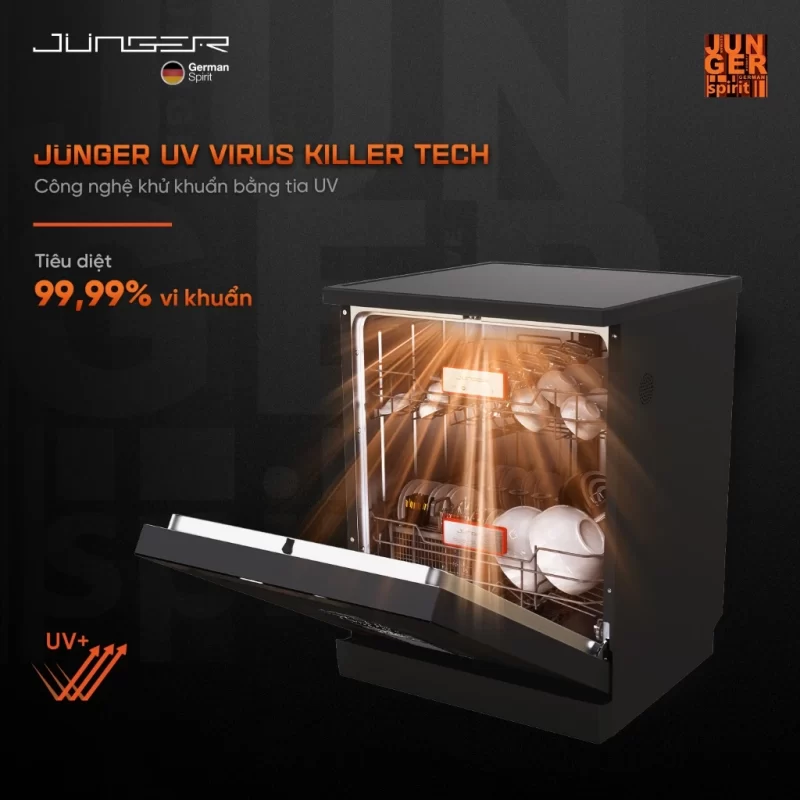 Máy rửa bát Junger Leopard DWJ-183-VG - may rua bat junger leopard dwj 183 vg 5
