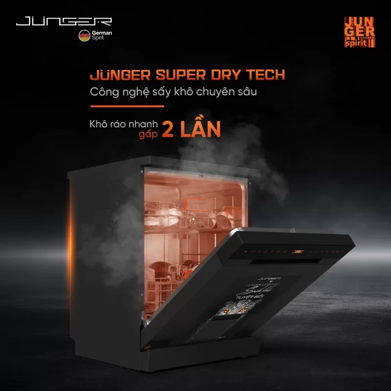 Máy rửa bát Junger Leopard DWJ-183-VG - may rua bat junger leopard dwj 183 vg 7