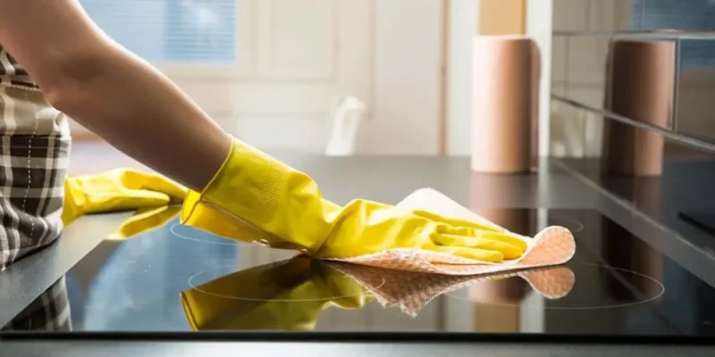 CANZY CZ SG002 Và 7 Sai Lầm Phổ Biến Khi Dùng Bếp Từ Mà Bạn Không Nên Bỏ Qua 10 Vệ sinh mặt bếp
