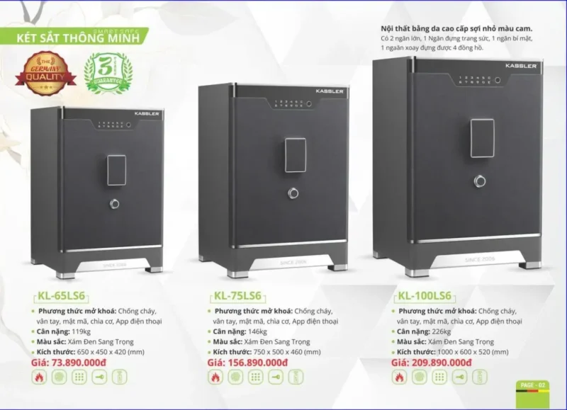 Két sắt thông minh Kassler KL-100LS6 - ket sat thong minh kassler kl 100ls6 2