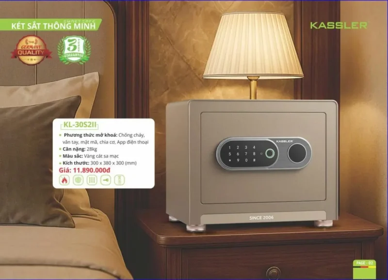 Két sắt thông minh Kassler KL-30S2II 7 Két sắt thông minh Kassler KL-30S2II