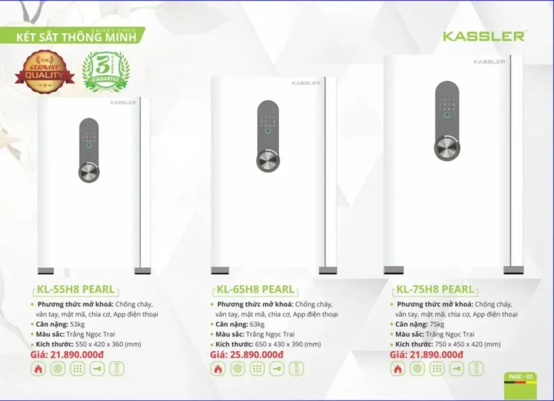Két sắt thông minh Kassler KL-55H8 Pearl - ket sat thong minh kassler kl 55h8 pearl 2