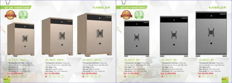 Két sắt thông minh Kassler KL-85LS7 BG - ket sat thong minh kassler kl 85ls7 bg