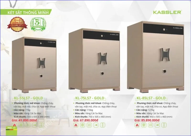 Két sắt thông minh Kassler KL-85LS7 Gold - ket sat thong minh kassler kl 85ls7 gold 2