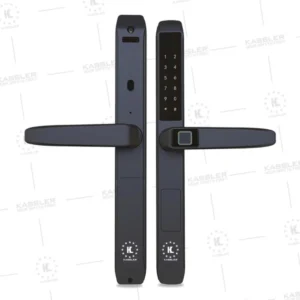 Khóa vân tay cửa nhôm Kassler KL-599TD Black APP, Remote tiêu chuẩn Đức