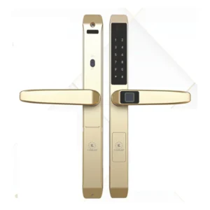 Khóa vân tay cửa nhôm Kassler KL-599TD Champagne Gold App tiêu chuẩn Đức