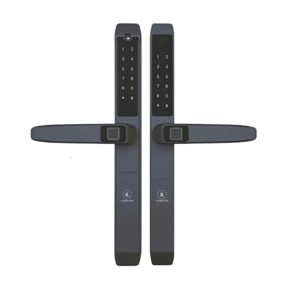 Khóa vân tay cửa nhôm Kassler KL-599TD Plus App, Remote tiêu chuẩn Đức