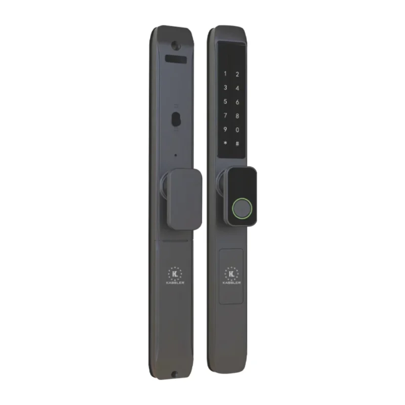 Khóa vân tay cửa nhôm Kassler KL-599TN Black APP tiêu chuẩn Đức - khoa van tay kassler kl 599tn black app 1 1