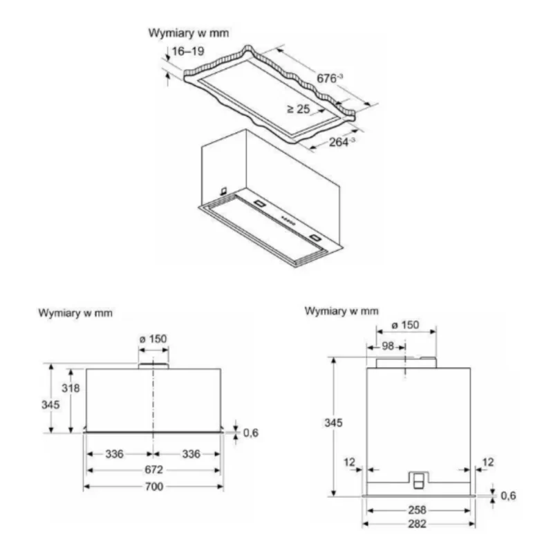 Máy Hút Mùi Âm Trần Bosch DLN78PC60 Seri 8
