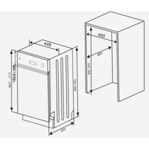 Máy rửa chén Hafele HDW-B4512B 533.23.340