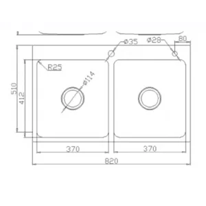 Chậu rửa bát Konox KN8251TD DEKOR