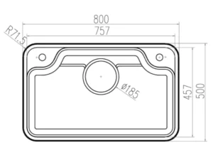 CHẬU RỬA BÁT GRANDX GX8050JP HIKARI
