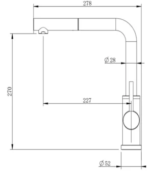 VÒI RỬA BÁT NÓNG LẠNH DÂY RÚT GRANDX GXF02 Dual Spray