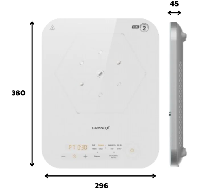 BẾP TỪ ĐƠN GRANDX GX IH169 6 BẾP TỪ ĐƠN GRANDX GX IH169