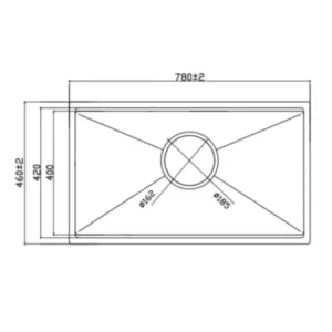 CHẬU RỬA BÁT GRANDX GX7846S SMOOTH