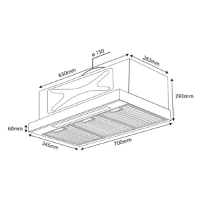 MÁY HÚT MÙI KOCHER TURBO SMART 3D X3D-350D AUTO CLEAN