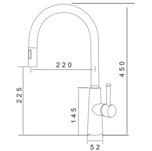 VÒI RỬA BÁT NÓNG LẠNH DÂY RÚT GRANDX GXF03 Dual Spray