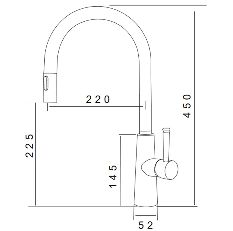 VÒI RỬA BÁT NÓNG LẠNH DÂY RÚT GRANDX GXF03 Dual Spray 2 VÒI RỬA BÁT NÓNG LẠNH DÂY RÚT GRANDX GXF03 Dual Spray