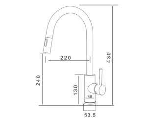 VÒI RỬA NÓNG LẠNH DÂY RÚT GRANDX GXF05 Dual Spray