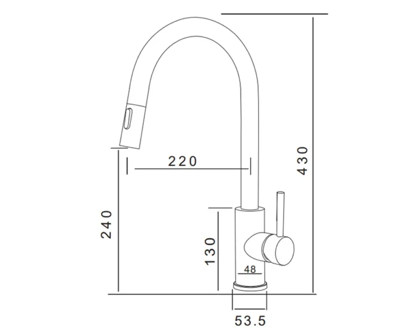 VÒI RỬA NÓNG LẠNH DÂY RÚT GRANDX GXF05 Dual Spray 12 VÒI RỬA NÓNG LẠNH DÂY RÚT GRANDX GXF05 Dual Spray