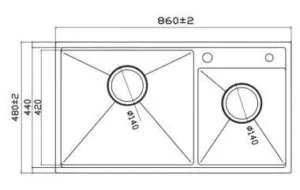 CHẬU RỬA BÁT GRANDX GX8648DS SMOOTH